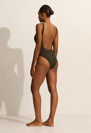 Nineties Maillot - Thyme Crinkle - Matteau
